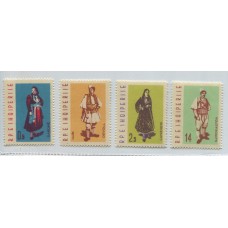 ALBANIA 1962 Yv. 593/6 SERIE COMPLETA DE ESTAMPILLAS NUEVAS MINT