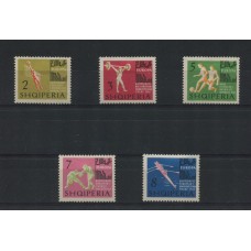 ALBANIA 1964 Yv. 641/5 SERIE COMPLETA DE ESTAMPILLAS NUEVAS CON GOMA