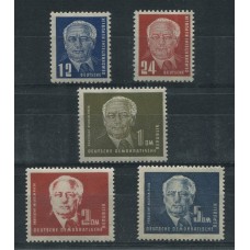 ALEMANIA ORIENTAL DDR 1950 Yv. 06/9A SERIE COMPLETA DE ESTAMPILLAS MINT, RARA 140 Euros