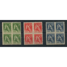 ARGENTINA 1932 GJ 723/5 SERIE COMPLETA EN CUADROS MINT u$ 55