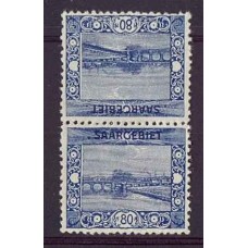 ALEMANIA ESTAMPILLA SARRE 1921 Yv 061a TETE-BECHE RARO  €75 
