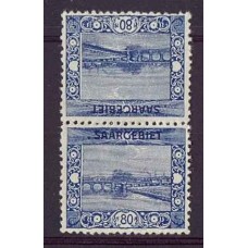 ALEMANIA ESTAMPILLA SARRE 1921 Yv 061a TETE-BECHE RARO  €75 