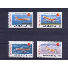 JAMAICA SERIE COMPLETA MINT DE AVIONES TRANSPORTE