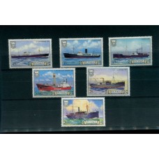 TUVALU BARCOS TRANSPORTES SERIE COMPLETA NUEVA MINT