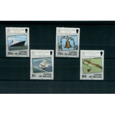 BARCOS CAYOS DE BELIZE SERIE COMPLETA DE ESTAMPILLAS MINT