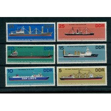 BARCOS ALEMANIA DDR SERIE COMPLETA DE ESTAMPILLAS MINT