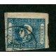 ARGENTINA 1859 GJ 17a ESTAMPILLA CON DOBLE IMPRESIÓN TOTAL SOBRE FRAGMENTO U$ 275