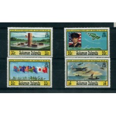 SOLOMON BARCOS AVIONES MILITARES SERIE COMPLETA DE ESTAMPILLAS MINT