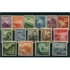 AUSTRIA 1935 SERIE COMPLETA YVERT  A32/46  NUEVA MINT MUY RARA AVIONES 190 EUROS