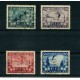 AUSTRIA 1933 Yv. 426/9 SERIE COMPLETA USADA  RARA  FIS SKY DEPORTES  425 EUROS