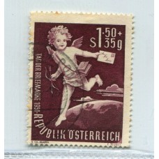 AUSTRIA 1952 ESTAMPILLA YVERT 812 USADA MINT € 30