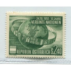 AUSTRIA 1955 ESTAMPILLA YVERT 855 NUEVA MINT € 24