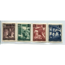AUSTRIA 1951 SERIE COMPLETA YVERT 794/7 NUEVA MINT HERMOSA € 90