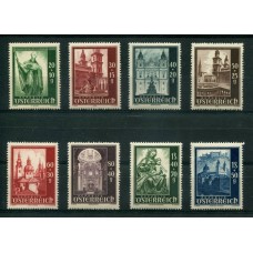 AUSTRIA 1948 SERIE COMPLETA YVERT 755/62 NUEVA MINT HERMOSA € 25