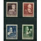 AUSTRIA 1949 SERIE COMPLETA YVERT 765/8 NUEVA MINT HERMOSA € 110