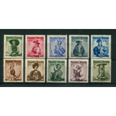 AUSTRIA 1951 SERIE COMPLETA YVERT 801/7 ESTAMPILLAS NUEVAS MINT RARAS 70 EUROS