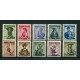 AUSTRIA 1951 SERIE COMPLETA YVERT 801/7 ESTAMPILLAS NUEVAS MINT RARAS 70 EUROS