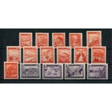 AUSTRIA 1948 SERIE COMPLETA YVERT 697/711 ESTAMPILLAS NUEVAS MINT RARAS 76 EUROS