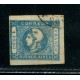 ARGENTINA 1859 GJ 17b ESTAMPILLA CON DOBLE IMPRESIÓN PARCIAL