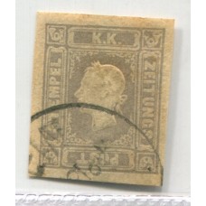 AUSTRIA JOURNAUX 1858 Yv. 6 ESTUPENDO EJEMPLAR 500 Euros