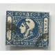 ARGENTINA 1859 GJ 17A CABECITAS VARIEDAD AZUL INDIGO ESTAMPILLA CON VARIEDAD "CORBEOS" U$ 140