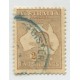 AUSTRALIA 1912 Yv. 011aB FILIGRANA 3 RARA ESTAMPILLA USADA 125 EUROS