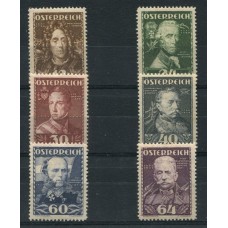 AUSTRIA 1935 SERIE COMPLETA YVERT 471/6 NUEVA HERMOSA 105 EUROS