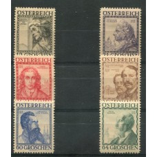 AUSTRIA 1934 SERIE COMPLETA YVERT 460A/5 NUEVA MAGNIFICA 105 EUROS