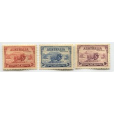 AUSTRALIA 1934 Yv. 97/9 SERIE COMPLETA DE ESTAMPILLAS NUEVAS 80 EUROS