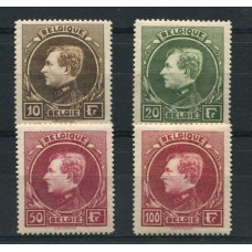 BELGICA 1929 Yv. 289/92 SERIE COMPLETA DE ESTAMPILLAS NUEVAS CON GOMA DE MUY BUENA CALIDAD 220 EUROS