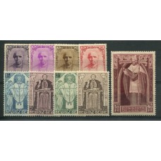 BELGICA 1934 Yv. 342/50 CARDENAL MERCIER SERIE DE ESTAMPILLAS NUEVAS RELIGION SIN DUDAS UNA DE LAS MEJORES SERIES DEL PAIS VARIOS MINT INCLUIDO EL MAS ALTO 550 EUROS + MINTS