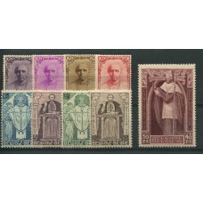 BELGICA 1934 Yv. 342/50 CARDENAL MERCIER SERIE DE ESTAMPILLAS NUEVAS RELIGION SIN DUDAS UNA DE LAS MEJORES SERIES DEL PAIS 550 EUROS