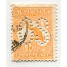 AUSTRALIA SERVICIO OFICIAL Yv. 006A ESTAMPILLA USADA 20 EUROS