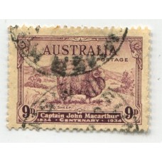 AUSTRALIA 1934 Yv. 099 ESTAMPILLA USADA 60 EUROS