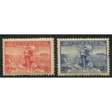 AUSTRALIA 1936 Yv. 105/6 SERIE COMPLETA DE ESTAMPILLAS NUEVAS MINT