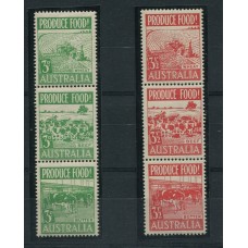 AUSTRALIA 1953 Yv. 190/5 SERIE COMPLETA DE ESTAMPILLAS NUEVAS MINT, VACAS FAUNA