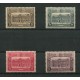 BELGICA 1929 Yv. COLIS POSTAUX 170/3 SERIE COMPLETA DE ESTAMPILLAS NUEVAS 37,5 EUROS