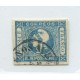 ARGENTINA 1862 GJ 22 CABECITA IMPRESIÓN BORROSA CON VARIEDAD DOBLE IMPRESIÓN PARCIAL NO CATALOGADA, MUY RARA