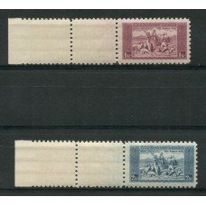 CHECOSLOVAQUIA 1934 Yv. 290/1 SERIE COMPLETA DE ESTAMPILLAS MINT CON COMPLEMENTOS MICHEL 330/1 L