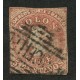 CHILE 1854 Yv. 1B ESTAMPILLA COLON DESMADRYL USADA 80 EUROS