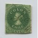 CHILE 1861 Yv. 10 ESTAMPILLA COLON ULTIMA DE LONDRES 65 EUROS