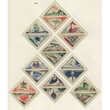 MONACO Yv. TAXA 39A/55 SERIE COMPLETA DE ESTAMPILLAS TRIANGULARES MINT TRENES BARCOS ESPACIO COHETERIA AVIONES, RARA 123 Euros