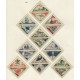 MONACO Yv. TAXA 39A/55 SERIE COMPLETA DE ESTAMPILLAS TRIANGULARES MINT TRENES BARCOS ESPACIO COHETERIA AVIONES, RARA 123 Euros