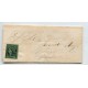 ARGENTINA 1864 GJ 4 CORRIENTES VERDE AMARILLO EN CARTA TIPO 2 DE LA PLANCHA U$ 275