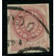 ARGENTINA 1862 GJ 10 PE. 5d ESCUDITO ESTAMPILLA CON MATASELLO TUCUMAN