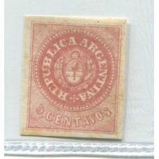 ARGENTINA 1862 GJ 10 ESCUDITO SIN ACENTO NUEVO CON GOMA U$ 33