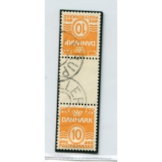 DINAMARCA 1933 ESTAMPILLAS TETE-BECHE CON ENTRECINTAS MI. KZ2