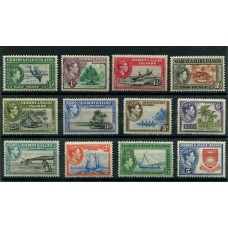 COLONIAS INGLESAS GILBERT y ELLICE 1939 Yv. 38/49 SERIE COMPLETA DE ESTAMPILLAS NUEVAS CON GOMA, MUY BUENA CALIDAD 67.50 EUROS