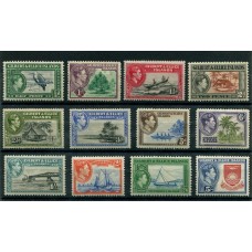 COLONIAS INGLESAS GILBERT y ELLICE 1939 Yv. 38/49 SERIE COMPLETA DE ESTAMPILLAS NUEVAS CON GOMA, MUY BUENA CALIDAD 67.50 EUROS