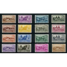 COLONIAS ESPAÑOLAS AFRICA OCCIDENTAL 1950 Yv. 2/18 SERIE COMPLETA DE ESTAMPILLAS MINT FAUNA 55 EUROS